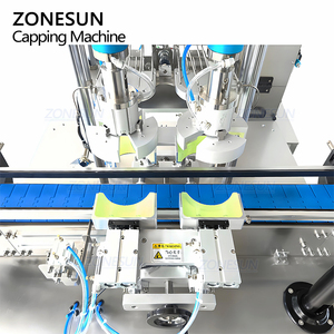 ZONESUN ZS-SVXG01 automatique Double têtes Servo assaisonnement alimentaire cosmétiques visage main crème ronde pot bouteille vis capsulage Machine - Product Image 5