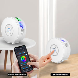 <span class=keywords><strong>Proyector</strong></span> de estrella inteligente de diseño moderno con fuente de luz LED, aplicación de alimentación USB y control de voz, películas de diapositivas realistas, altavoz transparente - Product Image 6