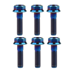 Vis à tête hexagonale en titane bleu plaqué zinc, filetage métrique standard, fixation 40 mm pour l'automobile - Product Image 1