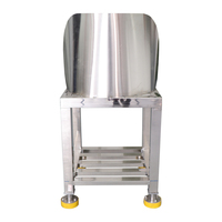 Table de travail robuste en acier inoxydable SS304 pour boucher, station de découpe de viande, pieds réglables, garantie 1 an