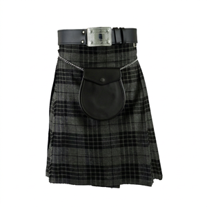 Ensemble de kilt écossais en laine avec logo personnalisé - Kilt traditionnel pour homme, ceinture Sporran, épingle à kilt, costume à carreaux pour cérémonie - Product Image 1