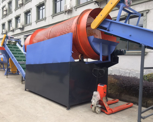 Mesin pemisah layar tromel penghilang tutup <span class=keywords><strong>label</strong></span> daur ulang botol PET limbah untuk garis cuci botol PET plastik - Product Image 5