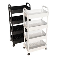 Organisateur de conception moderne simple étagère de rangement pour la maison jouet en gros chariot de rangement des aliments support avec roues