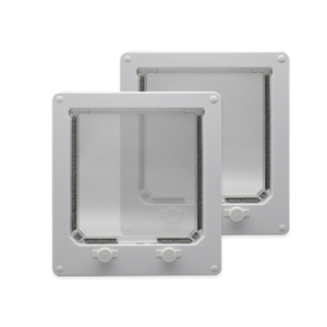 แผ่นปิดช่องสำหรับสัตว์เลี้ยงแบบปรับได้ รุ่นขายดี พร้อมแม่เหล็ก ปุ่มล็อค สำหรับสุนัขและแมว ขนาด M แบบหนา ลายสัตว์ อุปกรณ์สำหรับสัตว์เลี้ยง - Product Image 5