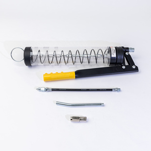 Pistolet à graisse pneumatique en alliage d'aluminium transparent robuste de 600 cc à tige unique pour équipement industriel KB-025 - Product Image 5