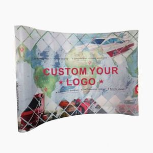 High Quality Custom Print Dye Sublimation Foldable Portable Easy Assembly Pop up Wall <b>Backdrop</b> <b>Stands</b> Magnetic Curve for Display - Product Image 1