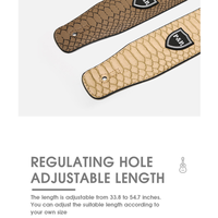 High Quality PU Leather Embossed Crossbody Guitar Strap Durable Universal Use for Guitar Bass Electric Stringed Instruments