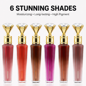 Natural Long Lasting Non stick Cup 3ml Diamond <b>Lip</b> Gloss Waterproof Private Label for Party Makeup - Product Image 5
