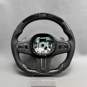 炭素繊維ステアリングホイール<span class=keywords><strong>LED</strong></span> BMW G30 G20 G01 G02 G05 G06 G07 M4 M5 F90 M8 X3 X4 X5 F40 F44 F97 F95 F96 G11 G12用 - Product Image 1