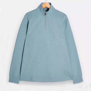 <span class=keywords><strong>Felpe</strong></span> da <span class=keywords><strong>Uomo</strong></span> di Alta Qualità in Cotone Personalizzate con <span class=keywords><strong>Zip</strong></span> 1/4, <span class=keywords><strong>Mezza</strong></span> <span class=keywords><strong>Zip</strong></span>, Collo Alto, Pullover alla Moda, Girocollo, Tinta Unita - Product Image 3