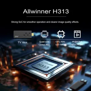 Newest Android Tv Stick 2gb 16gb H313 Wifi Android 10 4k Smart Set Top Box Tv Digital ATV Q2 Tv Stick