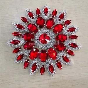 Rhinestone aplike kristal zincir çiçek Motif el yapımı elmas yamalar dikmek Diy ayakkabı çantası High-End şapka elbisesi