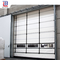 Pintu Lipat PVC Everbesten High Speed Door 0.6-1.2 m/s, Pintu Tirai PVC Lipat untuk Peralatan Pabrik, Akses Tahan Air, Pintu Lipat PVC