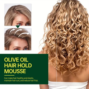 Haute brillance sans flocon tresse Gel maintien supplémentaire tresse <span class=keywords><strong>mousse</strong></span> huile d'<span class=keywords><strong>olive</strong></span> <span class=keywords><strong>perruque</strong></span> bouclée <span class=keywords><strong>mousse</strong></span> coiffante <span class=keywords><strong>mousse</strong></span> pour tresses <span class=keywords><strong>mousse</strong></span> coiffante - Product Image 2