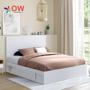 Juego de muebles de dormitorio de <span class=keywords><strong>Hotel</strong></span>, dormitorio moderno de lujo, juegos de habitación de <span class=keywords><strong>Hotel</strong></span>, marcos de cama, camas con cajones de almacenamiento y cabecero - Product Image 1