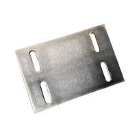 Plaque d'acier HDG Q235 intégrée, fabrication sur mesure, découpe et perçage pour mur-rideau en verre, utilisation pré-encassée pour béton