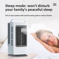 Ventilateur de climatisation intelligent pour la maison, portable, 3 vitesses, faible bruit (36-45 dB), économe en énergie, télécommande, petit refroidisseur d'air à eau