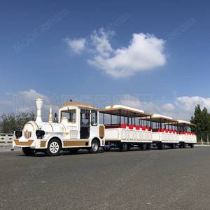 <span class=keywords><strong>Tours</strong></span> de train sans rail touristiques électriques pour enfants adultes Attractions panoramiques pour visites de la ville - Product Image 6