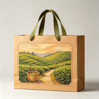 Sacs en papier de luxe personnalisés de haute qualité pour cadeaux, boîtes à thé haut de gamme, avec options de logo et de marquage de l'entreprise