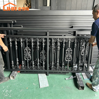 JHR Villa conception de balustrade en aluminium Simple utilisée pour le système de balustrade en aluminium de balustrade de balcon