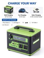 Centrale Électrique Portable OEM 600W 800W Générateur Solaire 480Wh Onde Sinusoïdale Pure pour Voyage en Extérieur, Camping, VR et Alimentation de Secours 220V