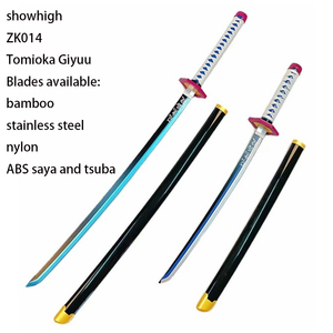 103cm ดาบนักรบปีศาจ <span class=keywords><strong>kanao</strong></span> <span class=keywords><strong>tsuyuri</strong></span> Katana ของเล่นไม้จริงไม้ไผ่สีดำของตกแต่งบ้าน ZK027 - Product Image 3