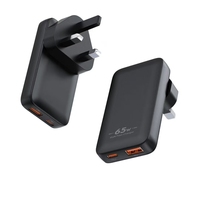 Newset super mince moule privé 65W US EU UK plug GaN 65W chargeur pour téléphone portable