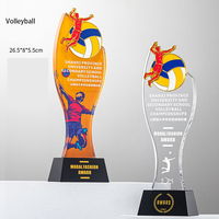 Médailles en verre cristal gravées personnalisées écologiques pour événements sportifs scolaires, trophées et plaques sur mesure pour événements promotionnels