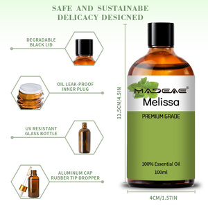 ピュアメリッサエッセンシャルオイル | アロマセラピー、スキンケア、化粧品、スパ用100% 天然レモンバーム抽出物 - Product Image 3