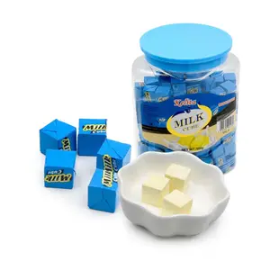 OEM cheap sweet milk cube candy in china