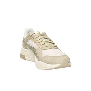 รองเท้าผ้าใบ Donna Suede Lace-Up สีเบจ รุ่น 407003 รองเท้าทรง Chunky ส้นสูง 4 ซม. ลายสัตว์ พื้นรองเท้าแบบนุ่ม  ไซส์ 36-41 - Product Image 5