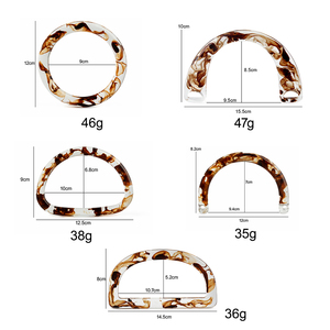 Bolso en forma de U con <span class=keywords><strong>asa</strong></span> de resina, marco de <span class=keywords><strong>cartera</strong></span>, hebilla de beso, bolso tejido, bolso de ganchillo, <span class=keywords><strong>ASA</strong></span>, accesorios de artesaní<span class=keywords><strong>a</strong></span> DIY - Product Image 2