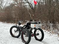 Quadricycle électrique tout-terrain ultime à 4 roues motrices |   Tricycle tout-terrain robuste à pneus larges |   Vélo électrique à quatre roues motrices TrikExplor