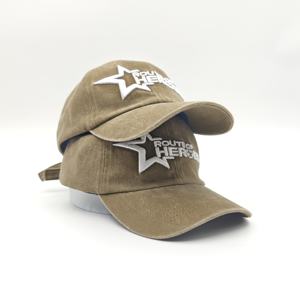 Casquette de baseball unisexe personnalisée pas chère, de haute qualité, en coton Oxford à 6 panneaux, avec logo brodé à pois, réglable - Product Image 2