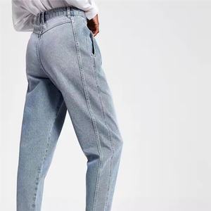 กางเกงยีนส์ผู้หญิงสไตล์ใหม่ปี 2025 ระบายอากาศได้ดี สวมใส่สบาย สีฟ้าอ่อน คลาสสิก ปรับแต่งได้ - Product Image 3