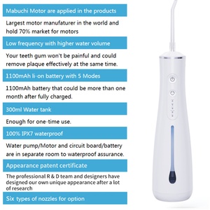 Irrigador Bucal Portátil Inalámbrico Recargable, Potente, Resistente al Agua, para Viajes, Limpiador Dental - Product Image 3
