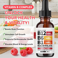 Compléments Sublinguaux OEM Vitamine B12+B6 – Complexe Vitaminique B Tout-en-un en Gouttes Liquides avec B12, B6, B1 pour le Métabolisme Immunitaire et Énergétique