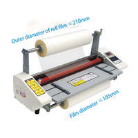 Plastifieuse électrique manuelle à double face à vitesse réglable 440mm 320mm A2 A3 à chaud et à froid Machine à plastifier