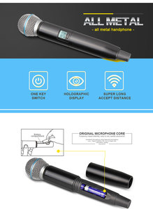 Hot Selling Professional Collar Dynamic <b>Microphone</b> <b>Wireless</b> Portable Handheld Metal Mic Dynamic Cordless Mic for Communication - Product Image 6