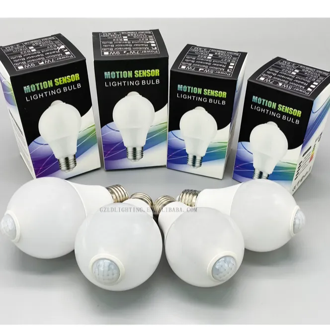 Smart light E27 bulb 5w 7w 9w 12w PIR indoor motion sensor light