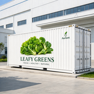 Unité de culture hydroponique intelligente automatisée solaire hors réseau, isolée toutes saisons, pour ferme aquaponique et aéroponique commerciale de légumes-feuilles - Product Image 1