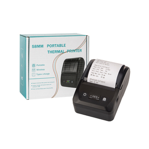เครื่องพิมพ์ใบเสร็จความร้อนขนาดเล็ก 58 มม. แบบพกพา สำหรับพิมพ์ขาวดำ มีสินค้าในสต็อก - Product Image 2