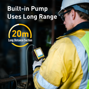 Pour analyseur de biogaz 6-en-1 <span class=keywords><strong>CH4</strong></span> <span class=keywords><strong>CO2</strong></span> H2S pompe Portable détecteur multi-gaz modèle K-600 batterie Rechargeable écran LCD - Product Image 4