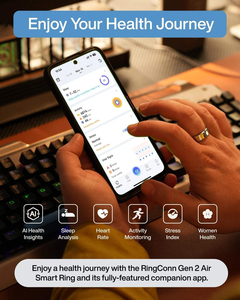 แหวนสมาร์ทใหม่ IOS ABS เครื่องวัดอัตราการเต้นของหัวใจ เครื่องติดตามการนอนหลับ เครื่องวัดออกซิเจนในเลือด แอปติดตามการออกกำลังกาย ควบคุมผ่านแอป แบตเตอรี่ใช้งานได้ยาวนาน (20 - Product Image 5