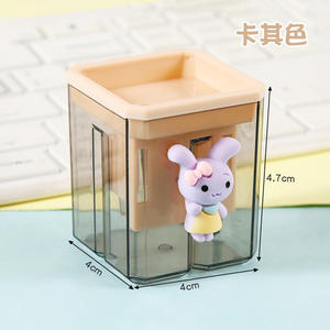 <span class=keywords><strong>Taille</strong></span>-crayons mignons en forme de <span class=keywords><strong>lapin</strong></span> de dessin animé, <span class=keywords><strong>taille</strong></span>-crayons miniatures portables à deux trous pour étudiants - Product Image 2