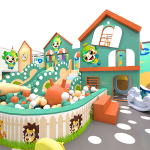 Aoleao Custom Family Entertainment Center <b>Indoor</b> Playground Ball Pit <b>Slide</b> Carousel Climbing Role Play Soft Play CE TUV - Product Image 1