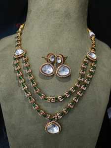 Collar DE BODA indio Sabyasachi, joyería inspirada en Sabyasachi, joyería nupcial India pakistaní, conjuntos de joyería Sabyasachi Bollywood - Product Image 4