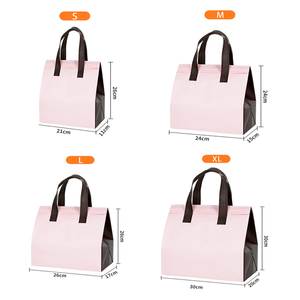 Custom Logo Recyclable Large Capacity Keep Cold Insulated Waterproof Non-woven Food Delivery <strong>Bag</strong> Wholesale - Product Image 2