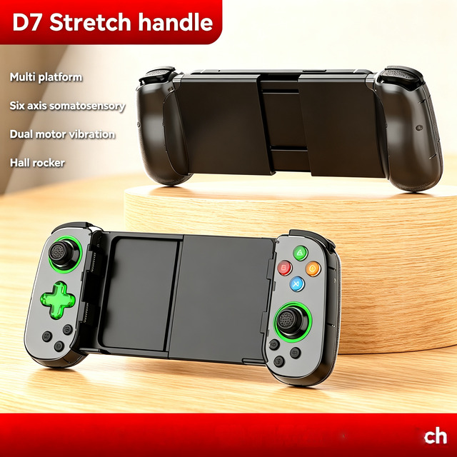Phone Game Controller Gamepad D7 Wireless Stretching Gaming Gamepad Controller Mobile for Joystick Android for Cloud Gaming