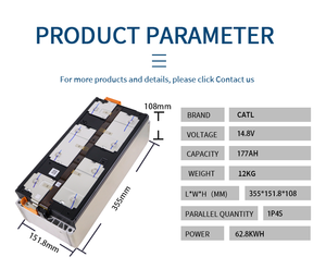 Batería <span class=keywords><strong>Nissan</strong></span> <span class=keywords><strong>Leaf</strong></span> de 62 kWh, 14.8 V, 4S, 177 Ah, 180 Ah, 195 Ah, 64 kW, 69 kW, Módulo de Baterías de Litio NMC de 3.7 V para Vehículos Eléctricos - Product Image 2